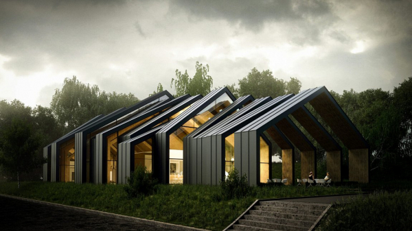 Барнхаус – это комфортный дом с экстерьером амбара, но в красивой современной стилистике Барнхаус – это комфортный дом с экстерьером амбара, но в красивой современной стилистике