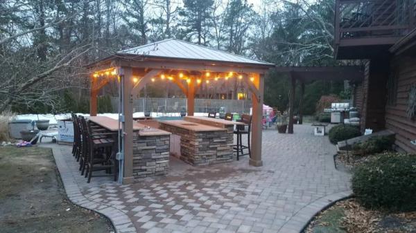 Освещение беседки, его особенности и приемы организации Освещение беседки, его особенности и приемы организации