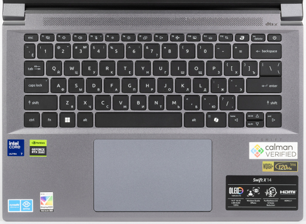 Обзор портативной рабочей станции Acer Swift X 14 (SFX14-72G-72DH)