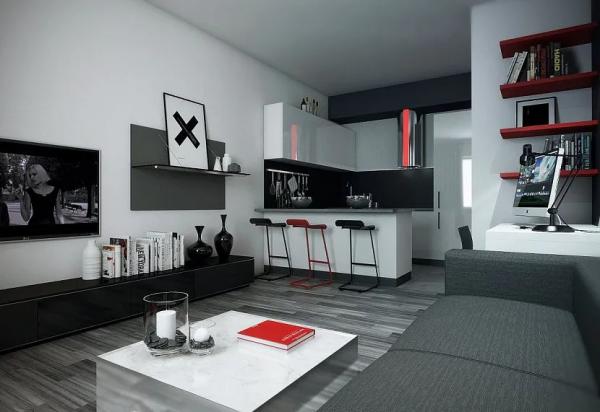 Квартира-студия с балконом – варианты дизайна комнаты площадью 25 кв. м. Квартира-студия с балконом – варианты дизайна комнаты площадью 25 кв. м.