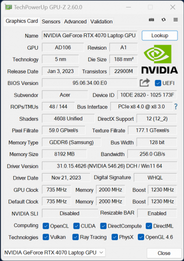 Обзор портативной рабочей станции Acer Swift X 14 (SFX14-72G-72DH)
