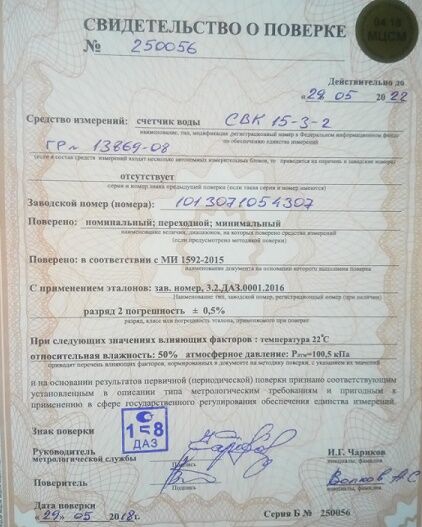 Срок поверки счетчиков холодной и горячей воды: интервалы поверок и правила их проведения