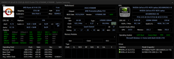 Обзор ноутбука Asus ProArt P16 (H7606WI) с AMD Ryzen AI 9 HX 370 и Nvidia GeForce RTX 4070 Laptop Обзор ноутбука Asus ProArt P16 (H7606WI) с AMD Ryzen AI 9 HX 370 и Nvidia GeForce RTX 4070 Laptop