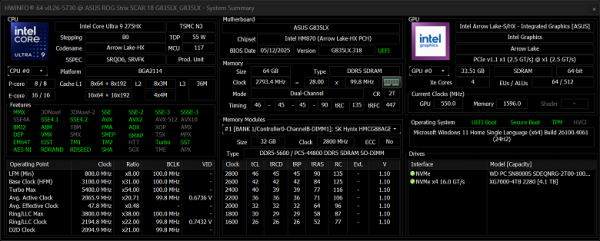 Обзор игрового ноутбука Asus ROG Strix Scar 18 G835LX с Intel Core Ultra 9 275HX и Nvidia GeForce RTX 5090 Laptop Обзор игрового ноутбука Asus ROG Strix Scar 18 G835LX с Intel Core Ultra 9 275HX и Nvidia GeForce RTX 5090 Laptop