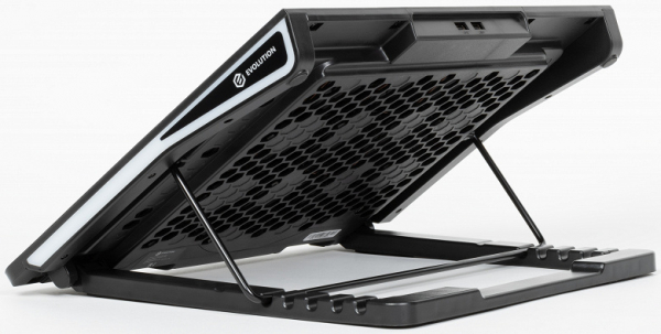 Подставка Evolution LCS-09 RGB для ноутбука до 17 дюймов, с активным охлаждением и красочной подсветкой Подставка Evolution LCS-09 RGB для ноутбука до 17 дюймов, с активным охлаждением и красочной подсветкой