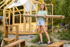 Как сделать крыльцо из дерева с навесом своими руками чертежи